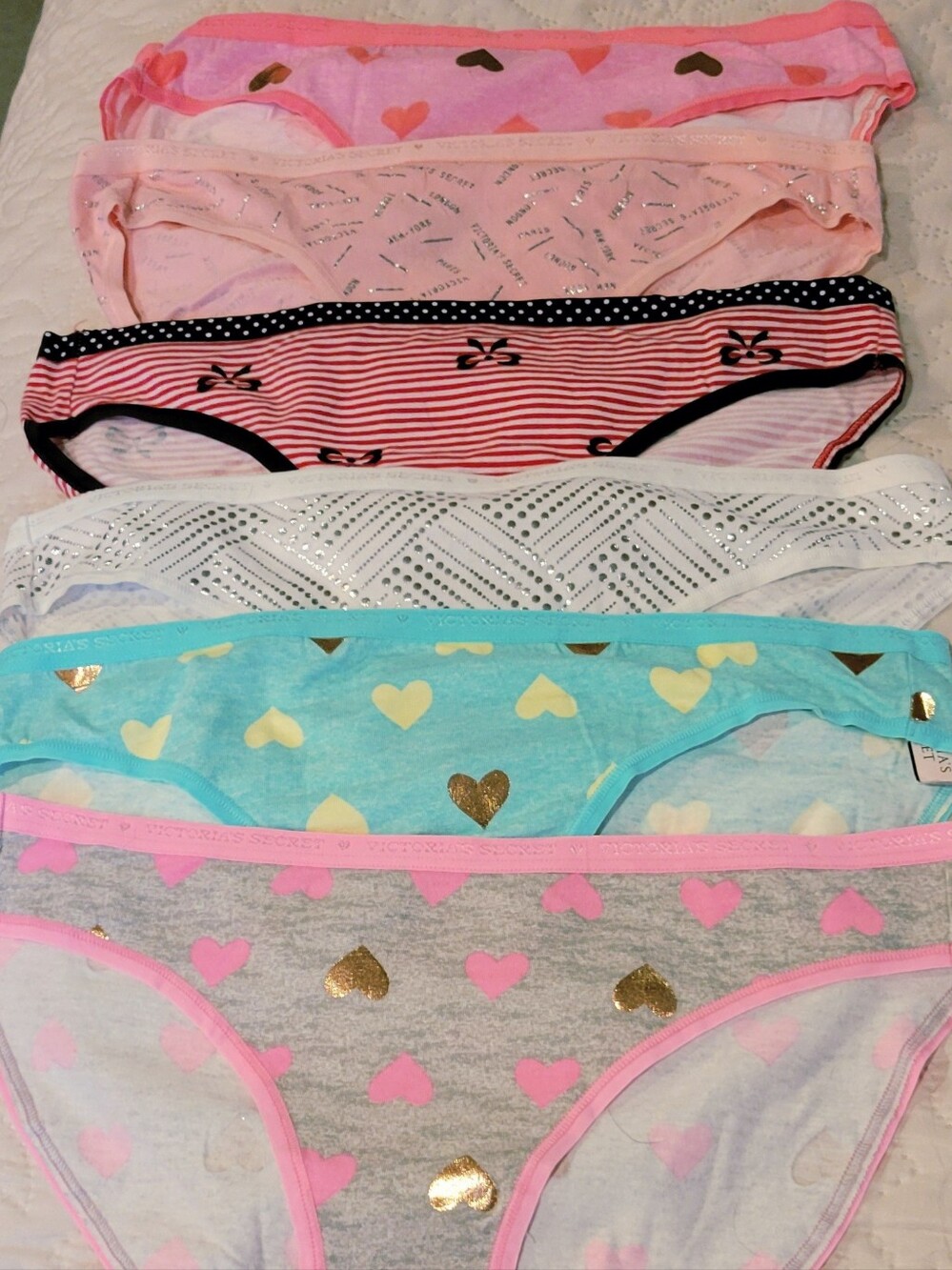 Victoria Secret 16 Pr Panties ..all .med Cotton - Picture 2 of 6